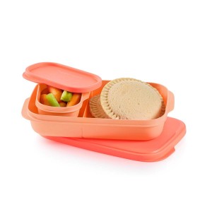 Tupperware Slim Lunch Container Cosy Rosy | 849IFXNER