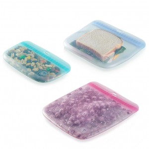 Tupperware The Ultimate Silicone Slim Bag Set Turquoise / White | 217AWYIPR