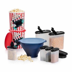 Tupperware Wow Movie Night Pack Blue / Black / White | 763CSKAMU