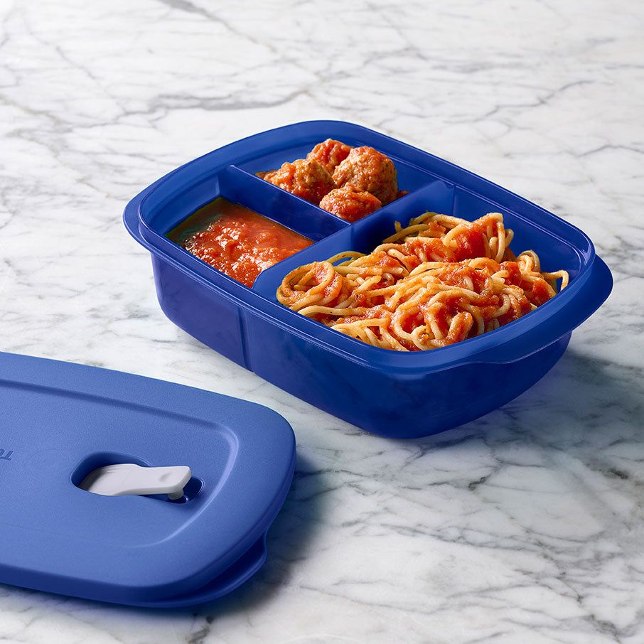 Tupperware Crystalwave 4-pc. Rectangular Set Blue | 290NXZQVE