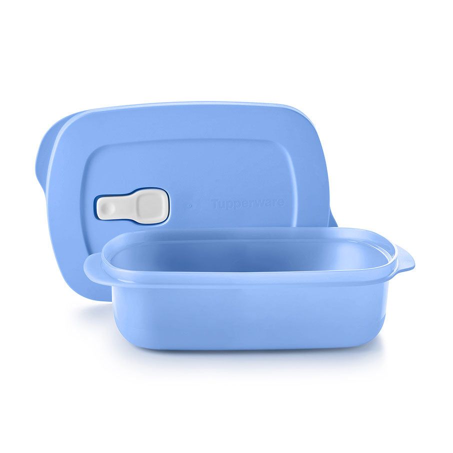 Tupperware Crystalwave Plus 4-cup/1 L Rectangular Cobalt | 620JQTXGH