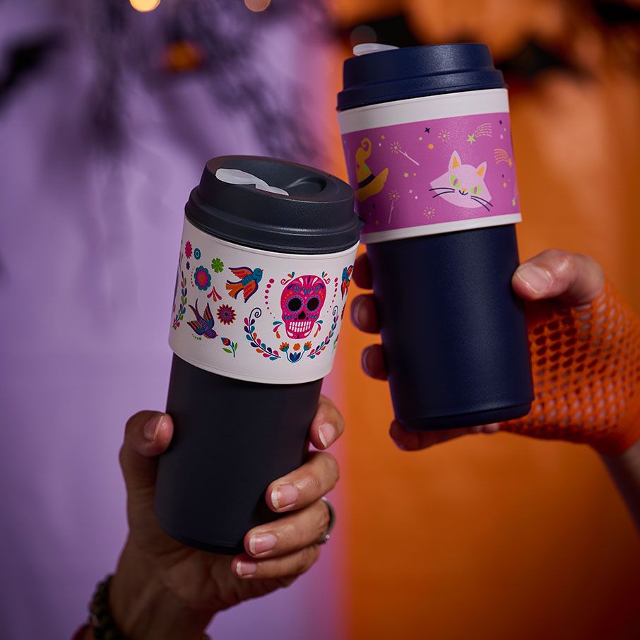 Tupperware Dia De Los Muertos Eco To-go Cup Black | 290MYKZIW