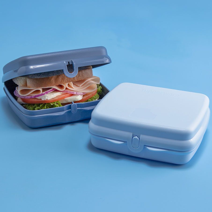 Tupperware Eco+ Sandwich Keepers White / Blue | 590ASTXPH