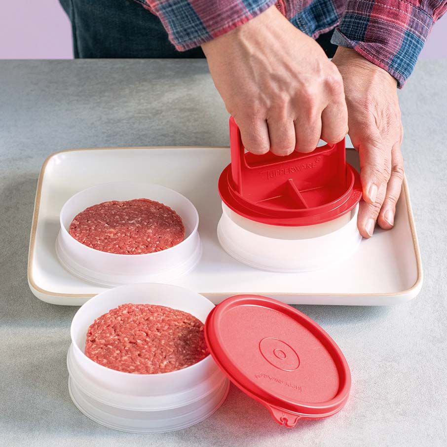 Tupperware Hamburger Press & Keepers Set | 209KMVQBG