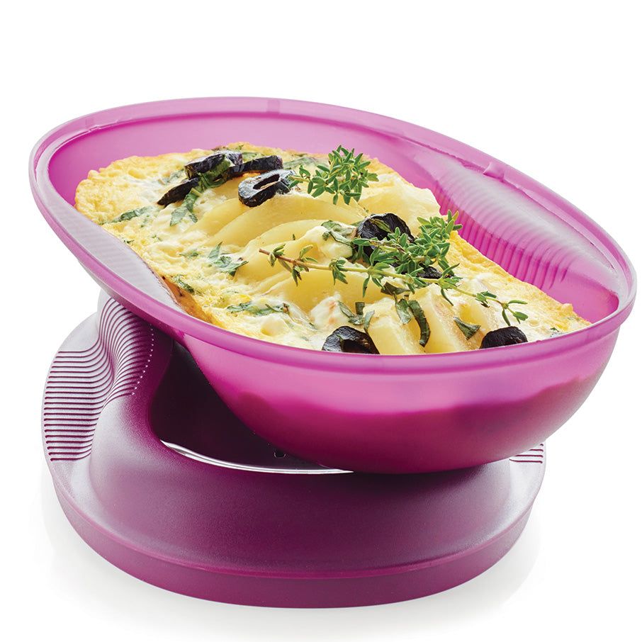 Tupperware Microwave Breakfast Maker Set Purple | 529UDVSHM