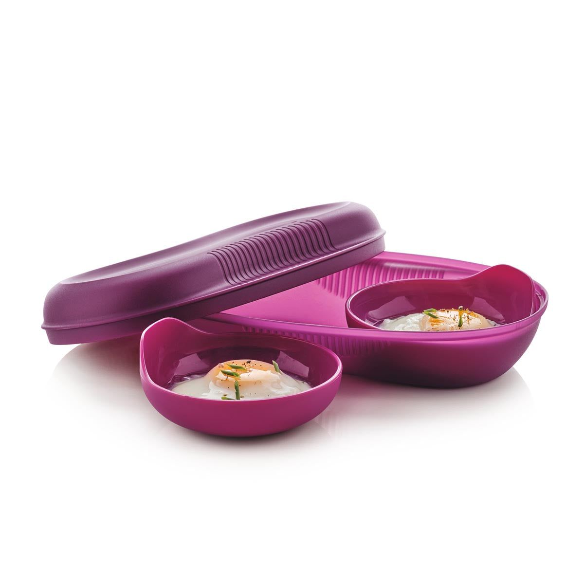 Tupperware Microwave Breakfast Maker Set Purple | 529UDVSHM