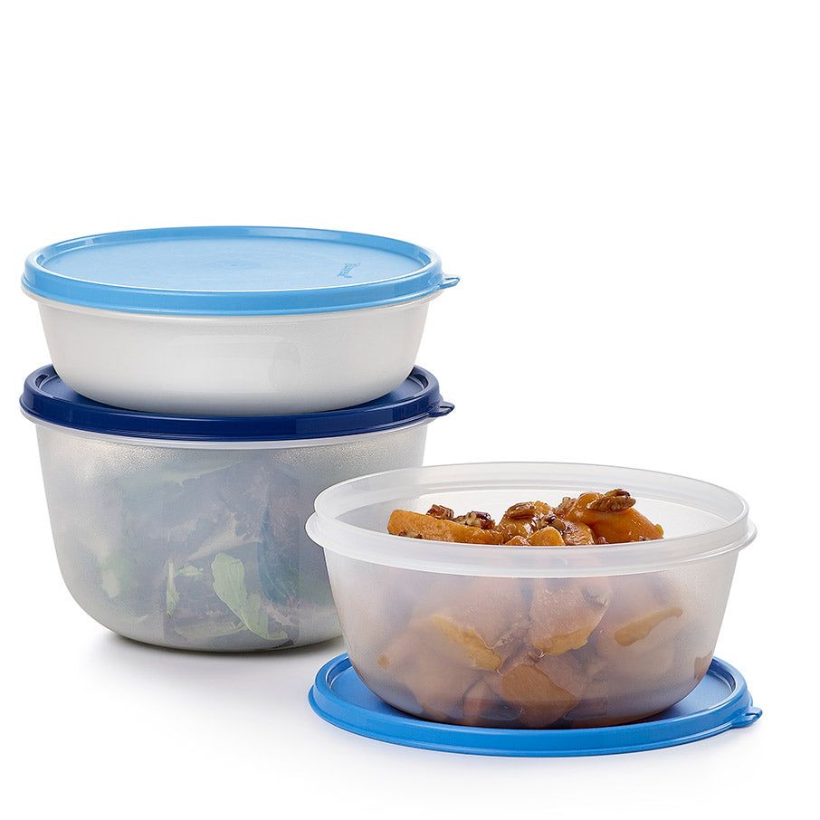 Tupperware Modular Bowl Medium 3-pc. Set With Free Modular Bowl Large Ice Cube | 638PDCJQZ