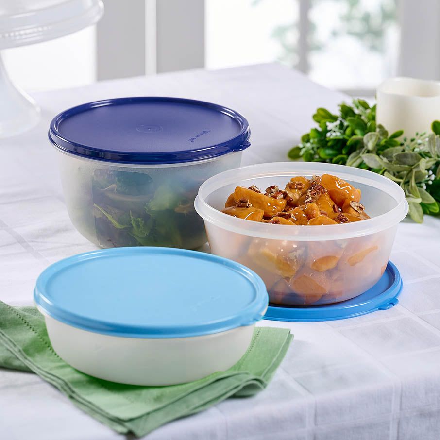 Tupperware Modular Bowl Medium 3-pc. Set With Free Modular Bowl Large Ice Cube | 638PDCJQZ