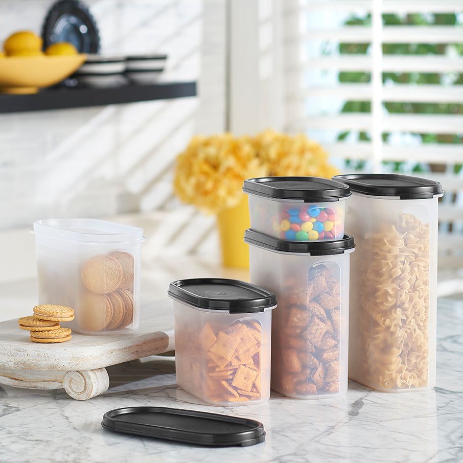 Tupperware Modular Mates Oval 3 Black | 497GDKVUI