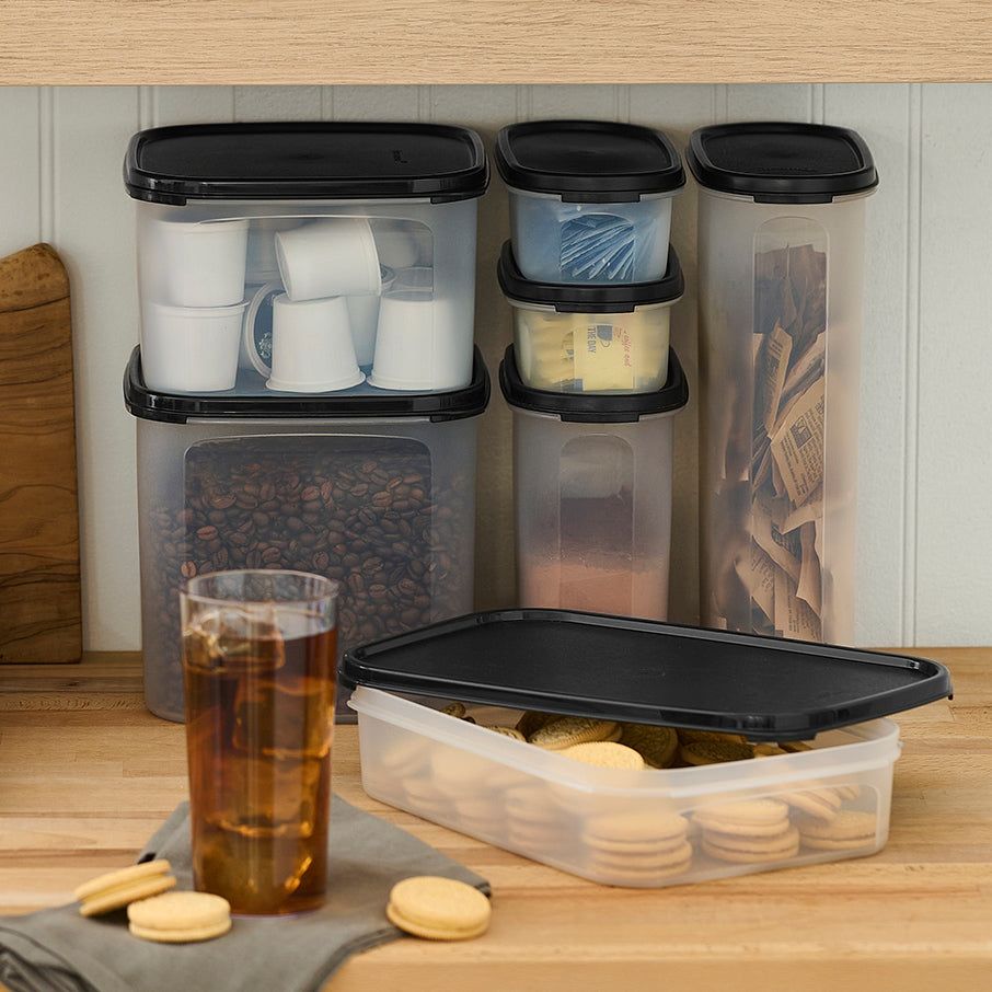 Tupperware Modular Mates Rectangular 1 Black | 231IKDFHW