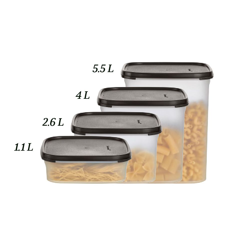 Tupperware Modular Mates Square 1 Black | 574NQKVOC