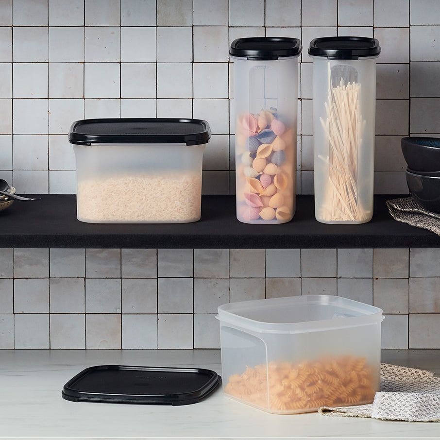 Tupperware Modular Mates Square 2 Black | 670HNJYGF