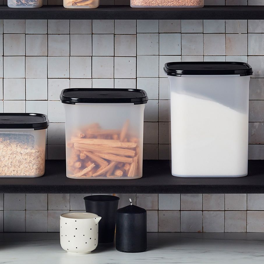 Tupperware Modular Mates Square 4 Black | 305MTERFD