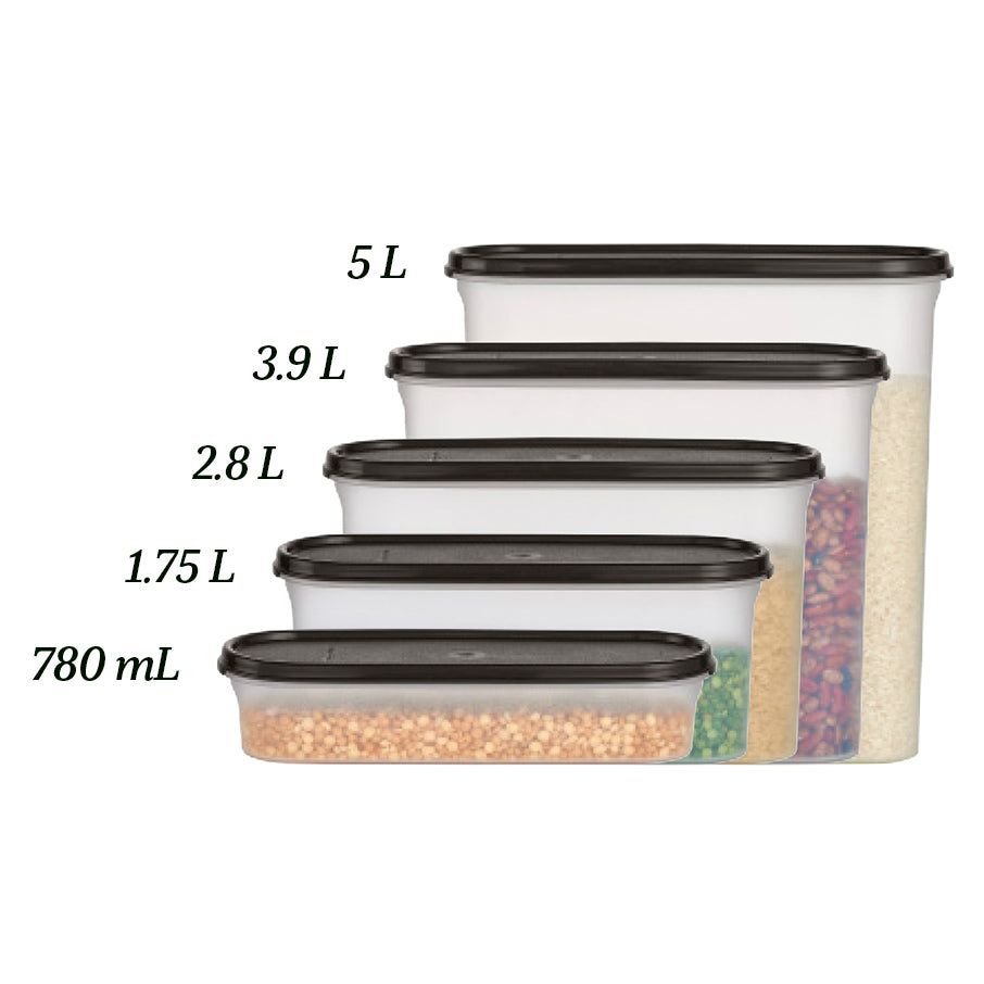 Tupperware Modular Mates Super Oval 1 Black | 580KSWULR