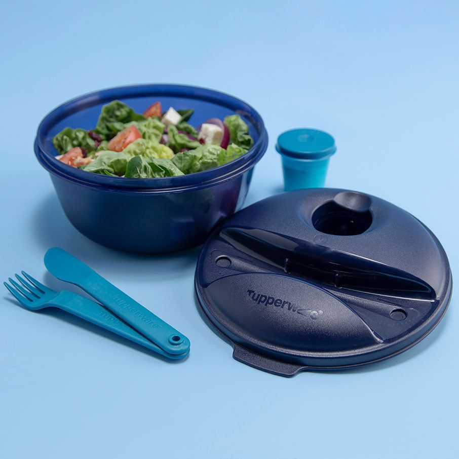 Tupperware Salad On The Go Set Peacock | 031AIQEYJ