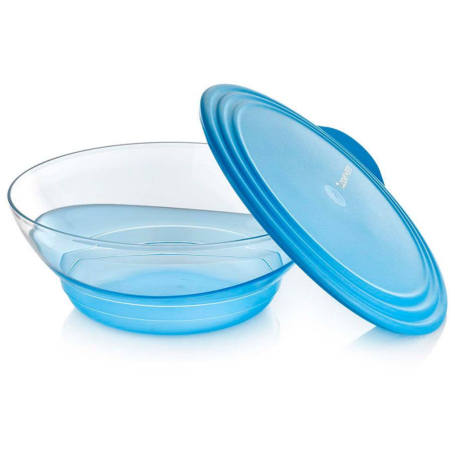 Tupperware Sheerly Elegant Large Bowl Azure | 130ZCQOPB