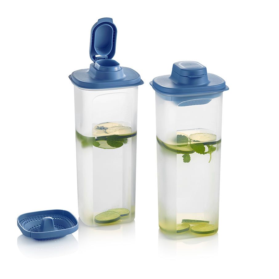 Tupperware Slim Line Pitcher With Strainer Set Dragonfly | 215XYDJAU