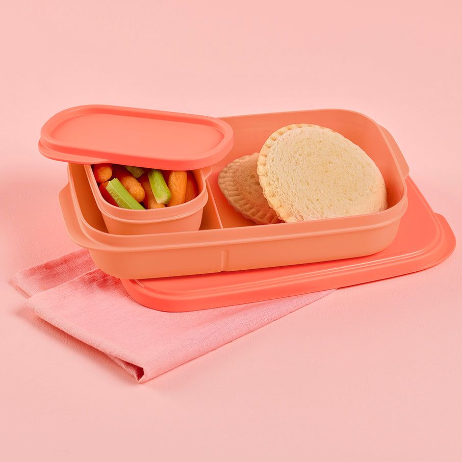 Tupperware Slim Lunch Container Cosy Rosy | 849IFXNER