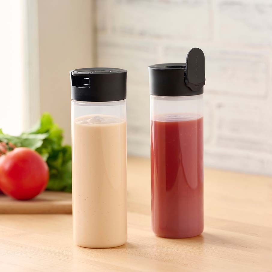 Tupperware Squeeze It Bottles Black | 650XPOBYA