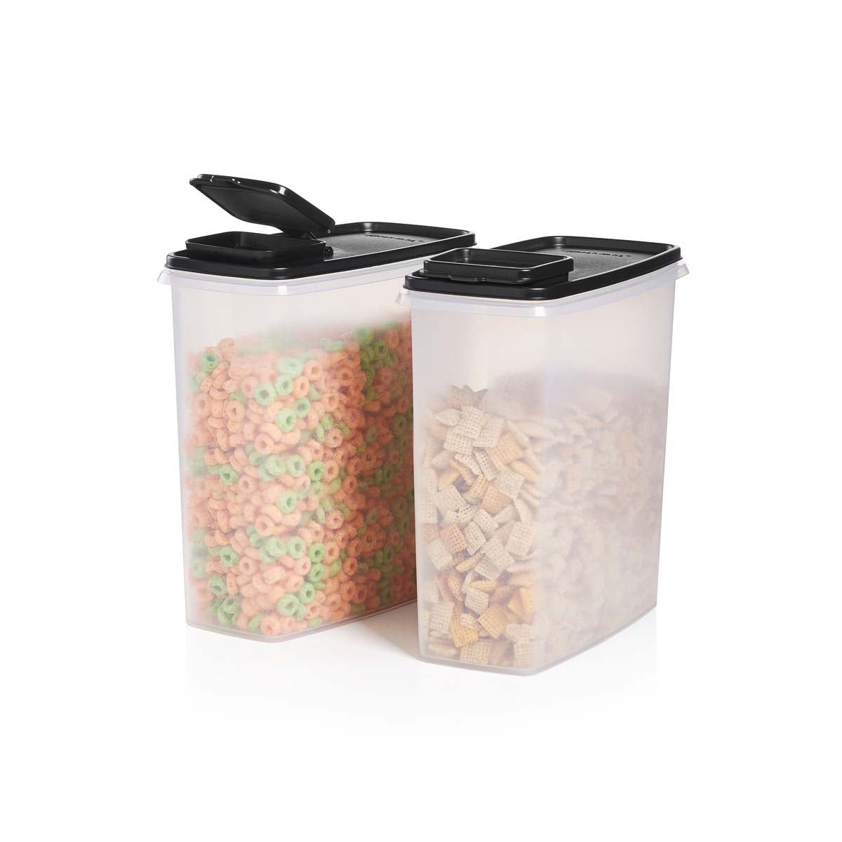 Tupperware Super Cereal Storers Black | 982ILRUCK