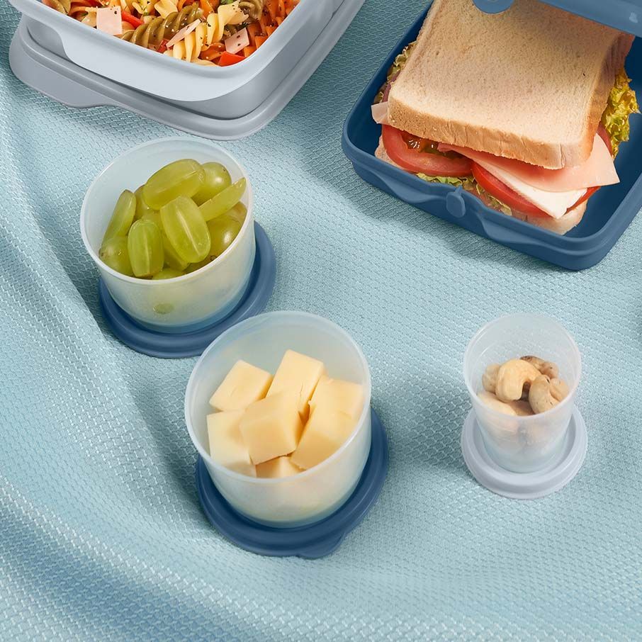 Tupperware Super Snack 10-pc. Set White / Blue / Light | 520RHGTUD