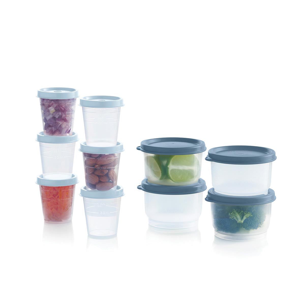 Tupperware Super Snack 10-pc. Set White / Blue / Light | 520RHGTUD