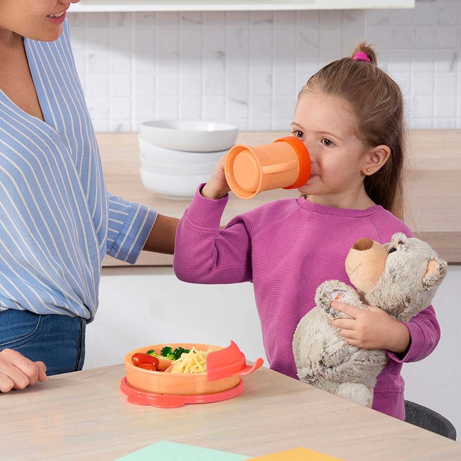 Tupperware Tupperkids Feeding Set Coral / Orange | 574IGZYCD