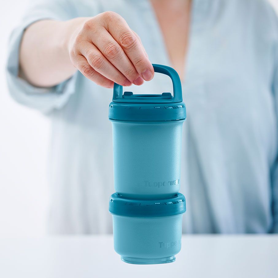 Tupperware Twist N Stack Set Peacock | 196MDTOWL