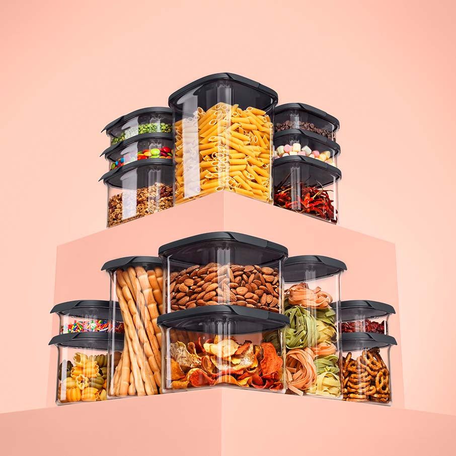 Tupperware Ultra Clear 3-cup/825 Ml Square | 915KEIXYS