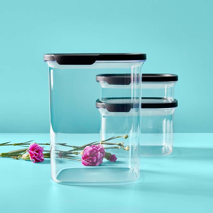 Tupperware Ultra Clear Square 5-pc. Set Cosmos | 907OKDZBI