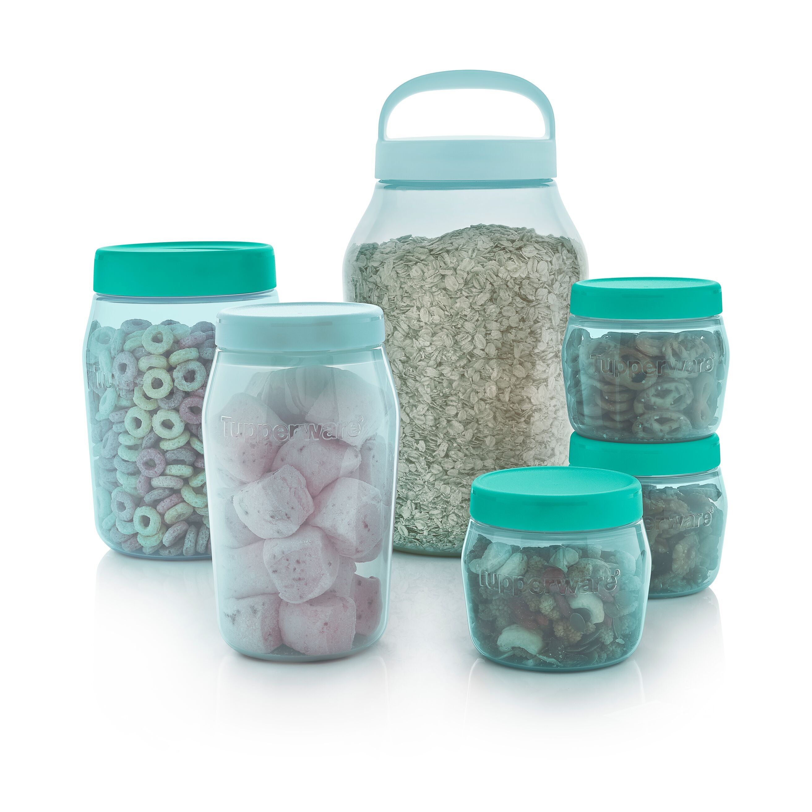 Tupperware Universal Jar 1.5-qt/1.5l With Simple Cover Turquoise | 421TJUDIK