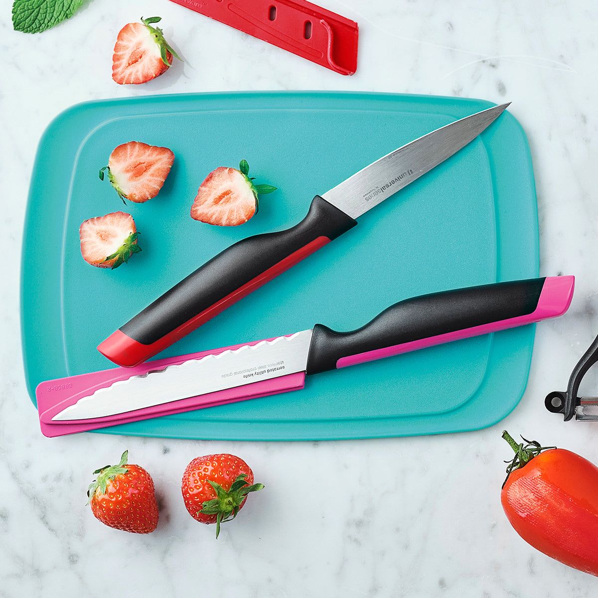 Tupperware Universal Series Utility And Serrated Knife Set | 038PSXOVY