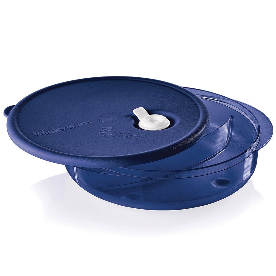 Tupperware Vent \'N Serve Round Divided Dish Nocturnal Sea | 861DFJLYA