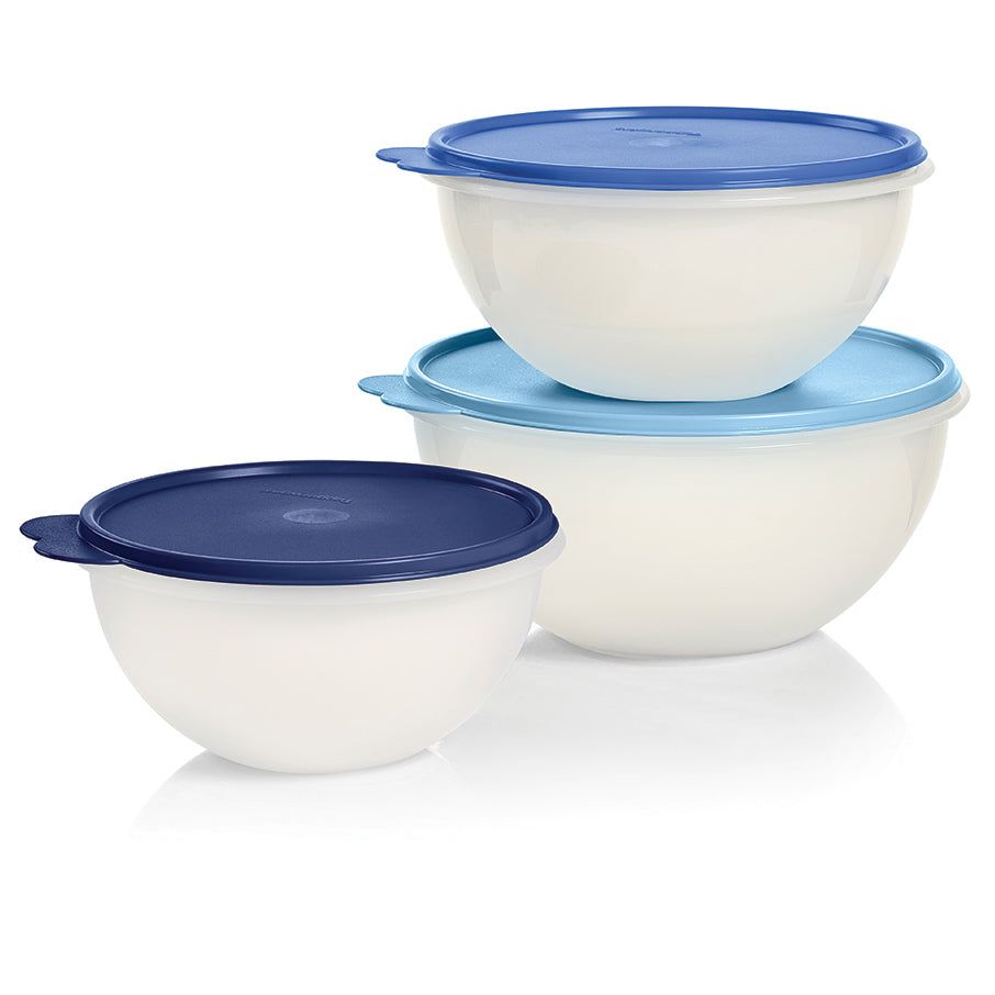 Tupperware Wonderlier Bowl 3-pc. Set sIce Cube | 417EOXPCT